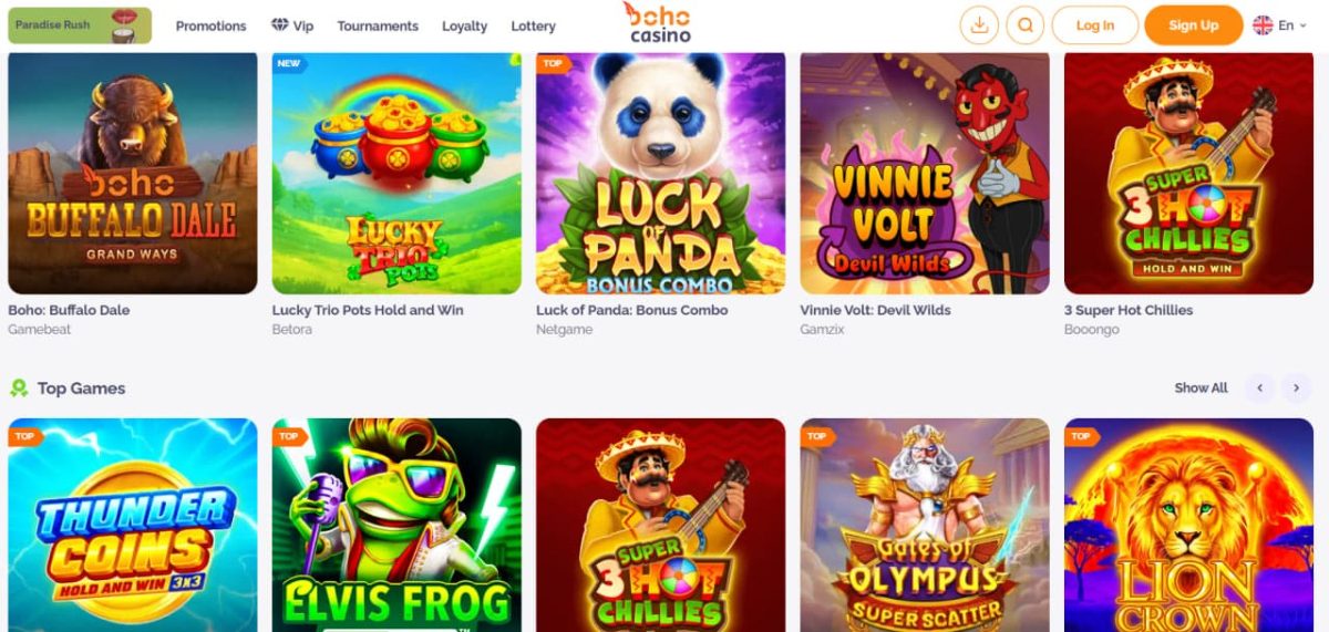 Boho Casino: Embrace the Vibe & Play Unique Games image 1